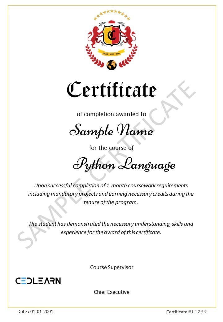 Python Certificate